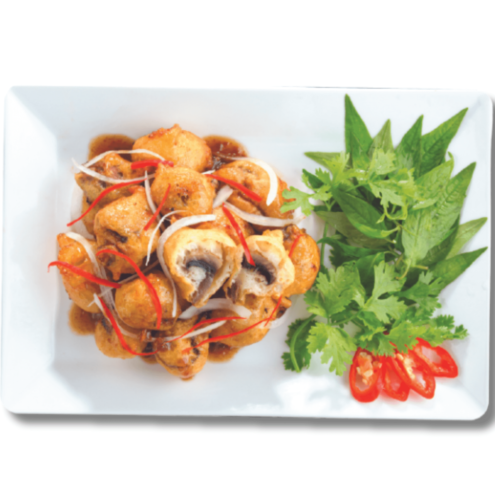  Roasted fatty Mushroom with Tamarind Sauce